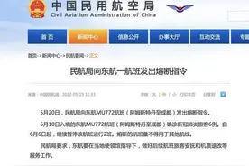 民航局向东航MU772航班发出熔断指令图片