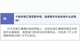 个税汇算清缴倒计时！未及时补税会被加收滞纳金图片