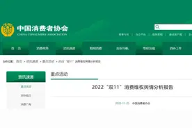 中消协发布“双11”舆情报告！这些事件被点名图片