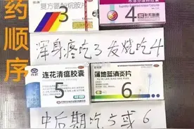 新冠吃药顺序图、囤药清单疯传！医生提醒图片
