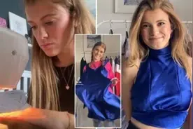 女孩将便宜衣物改造成摩登时装 节省数千英镑图片