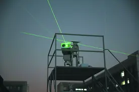 合肥夜空现“神秘射线”？原来是颗粒物激光雷达，可实时监测空气质量图片