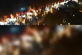 一步一诗 灯火阑珊 西安把唐诗灯串挂满枝头图片