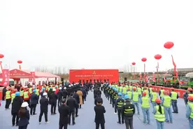 沈海高速公路两城至汾水段改扩建工程开工建设图片