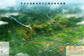 北跨·渭来丨东庄水利枢纽工程：陕西最大水库 为渭河减淤图片