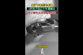 女子下车忘关车门，4岁孩子下车遭碾压，孩子爆哭大人才发现异样图片