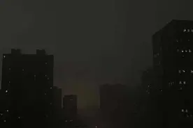 一秒变天！石家庄刚才疾风骤雨，现在又出彩虹了！但是……图片