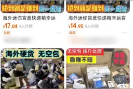 捡漏海外滞留件盲盒，稳赚不赔？买家上当，卖家涉嫌违法图片