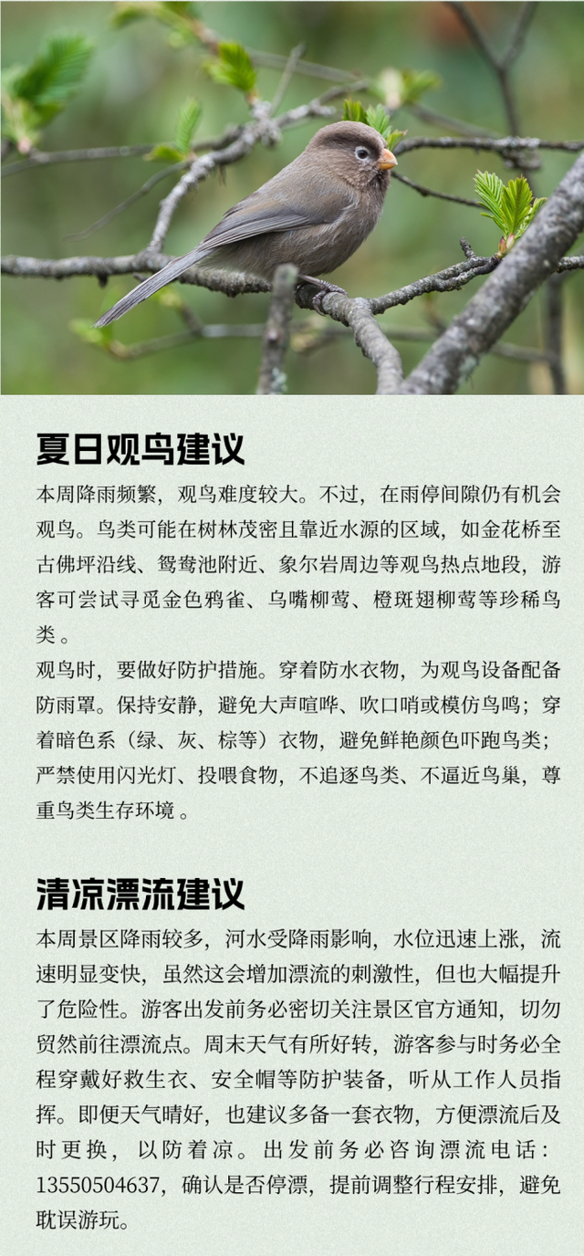 【洪雅县气象局】：瓦屋山景区（9月1日—9月7日）旅游气象周预报