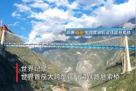 为了跨越金沙江  这座大桥创下三项世界纪录！图片