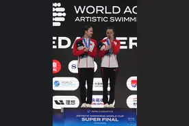 花样游泳世界杯总决赛：林彦君/徐汇妍获女子双人技术自选冠军图片