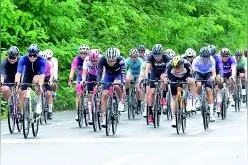 2024环巢湖全国自行车公开赛鸣枪图片