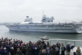 英媒：财政吃紧，英国航母或被封存图片