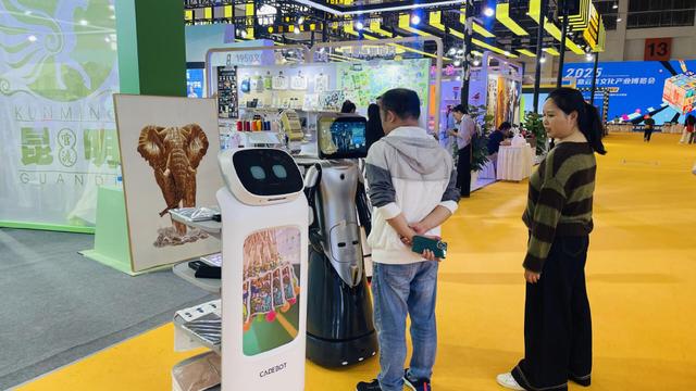 2025创意云南文博会官渡展区：智能机器人互动引市民驻足