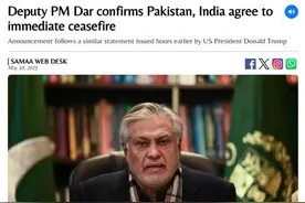 巴基斯坦副总理兼外长：印巴已同意立即停火图片