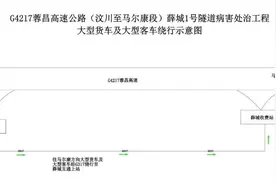 4月7日起汶马高速此路段交通管制图片