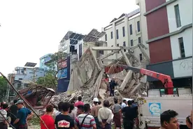 “我们只能在能听到声音的地方找人”，缅甸救援人员称救援困难图片