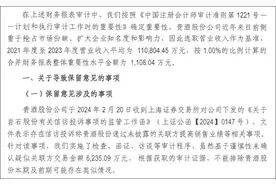 上海贵酒被出具保留意见审计报告：疑存在未披露关联交易图片