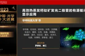武汉光电子信息又获突破， 光谷实验室项目入选“2023中国光学十大进展”！图片