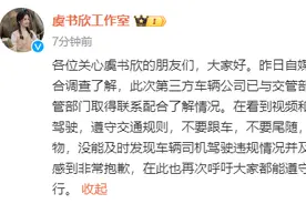 所乘车辆司机违规驾驶 虞书欣方道歉图片