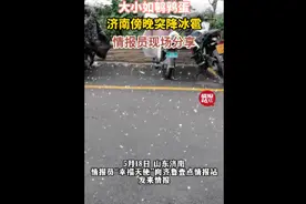 情报站|济南突降冰雹！噼里啪啦，大小如鹌鹑蛋图片