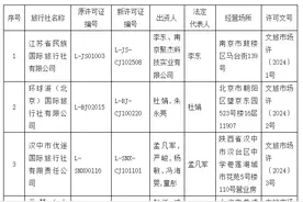 文旅部公布2024年首批许可经营出境游业务旅行社名单图片