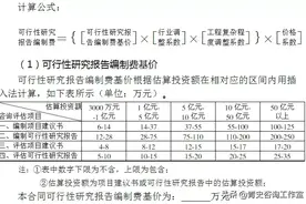 全过程工程咨询咨询服务费取费标准图片