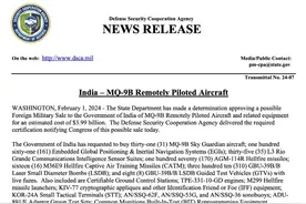 美国对印抛出新军售大单：31架MQ-9将落户印度，想一步追上解放军图片