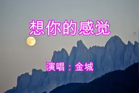金城一首《想你的感觉》就算只是在梦中相遇我也会愿意视频封面