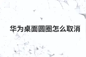 华为桌面圆圈怎么取消视频封面