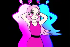 粉色朋友的闪躲舞#二次元 #舞蹈 #彩虹朋友 #动漫 #2023视频封面