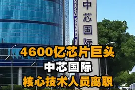 4600亿芯片巨头 #中芯国际核心技术人员离职视频封面
