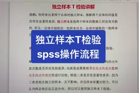 5分钟学会毕业论文独立样本T检验的SPSS操作步骤#毕业论文视频封面