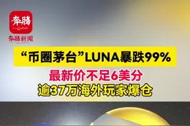“币圈茅台”LUNA暴跌99%，最新价不足6美分，逾37万海外玩家爆仓。视频封面