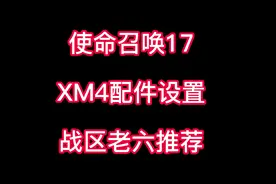 使命召唤17，XM4配件设置，战区老六推荐！#使命召唤 #cod战区视频封面
