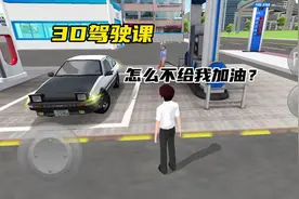 #233乐园 #3D驾驶课 #模拟游戏 怎么不给我加油啊