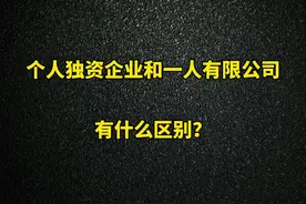 个人独资企业和一人有限公司到底有啥区别？这个视频给你讲透！#老板 #企业 #财务 #涨知识 @抖音短视频
