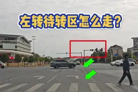 新手上路不懂走左转待转区，斯令现场演示 #每天一个用车知识 #左转待转区 #红绿灯视频封面