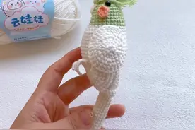 刚抓到的一只小鹦鹉🦜 简直萌化了 快来一起勾一只吧 用心 雪球云娃娃四股 很丝滑 #钩针编织 #学会快去试试吧🔥 #手工diy #雪球毛线 #雪球作品 @雪球嘉特汇毛线 @雪球官方旗舰店