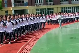 这才是真正的跑操，整齐、青春、阳光、充满激情！少年强则国强！#跑操 #大课间跑操 #学生时代 #少年强则国强 #祖国的花朵未来的栋梁