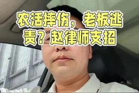 农活摔伤，老板逃责，赵律师支招#帮人干活受伤 #帮人受伤 #帮人开车受伤 #法律 #昆明律师视频封面