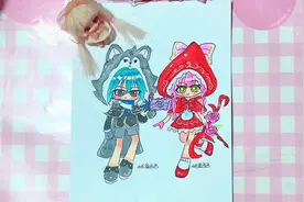 森林童话小粉小蓝的两种画法#蛋仔派对 #超燃大乱斗 #森林童话