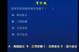 常识题：党对军队的绝对领导发端于？视频封面